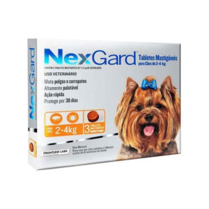 NexGard - Antipulgas e Carrapatos 2 a 4kg - 3 unidade