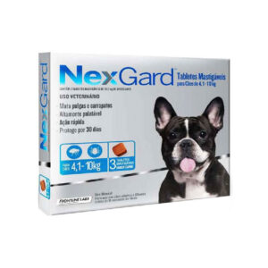 NexGard - Antipulgas e Carrapatos 4 a 10kg - 3 Tablete