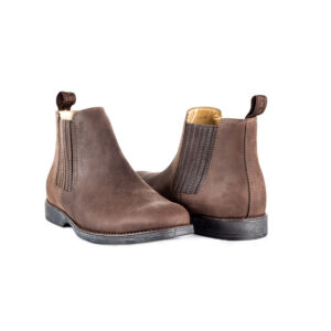 Botina Masculina Couro Cano Curto Urbana Boots Marrom